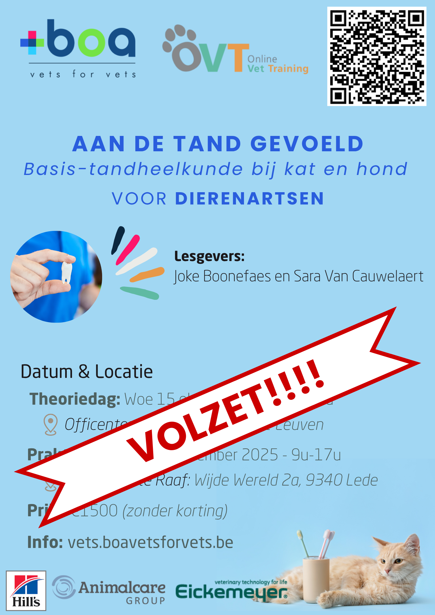 TAND Dierenarts A4 QR VOLZET